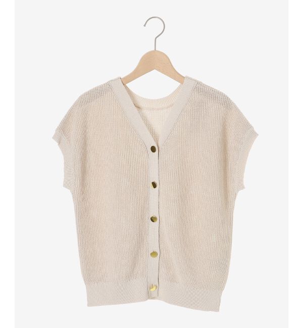  「ペーパーヤーン畦編み2WAYニット」|ニット・セーター|