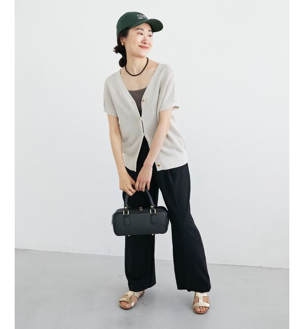  「ペーパーヤーン畦編み2WAYニット」|ニット・セーター|