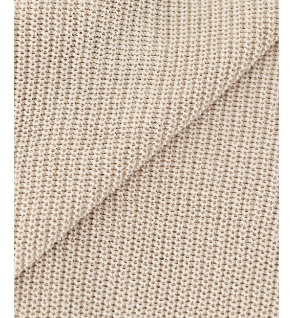  「ペーパーヤーン畦編み2WAYニット」|ニット・セーター|