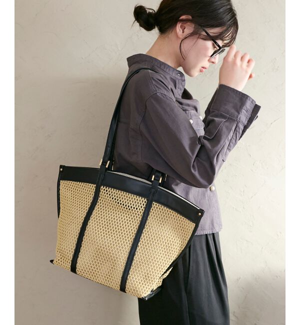  「ダブルハンドルメッシュトート」|トートバッグ|
