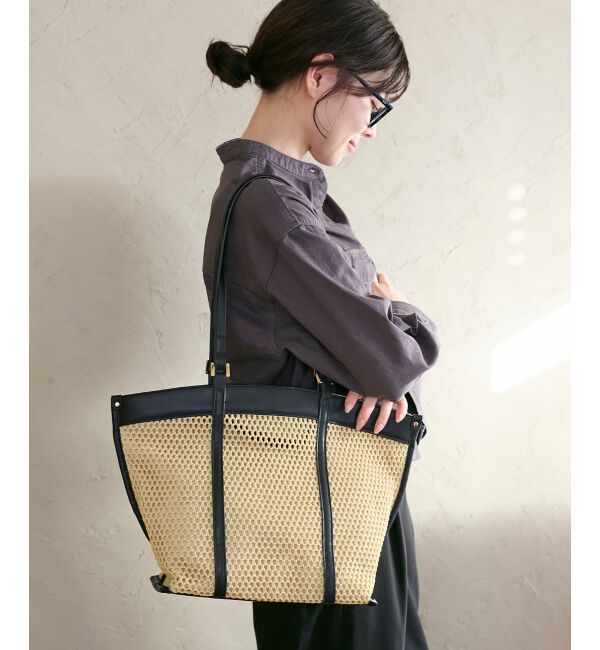  「ダブルハンドルメッシュトート」|トートバッグ|