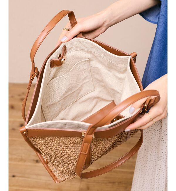  「ダブルハンドルメッシュトート」|トートバッグ|