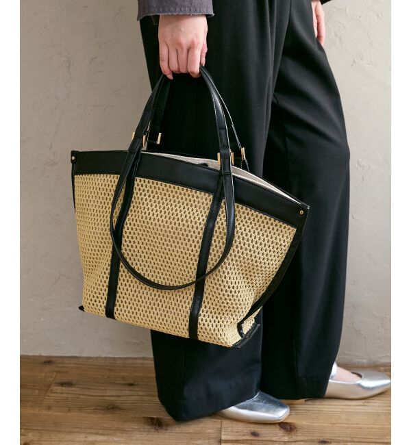  「ダブルハンドルメッシュトート」|トートバッグ|