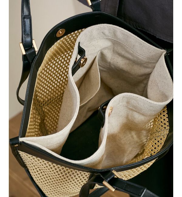  「ダブルハンドルメッシュトート」|トートバッグ|