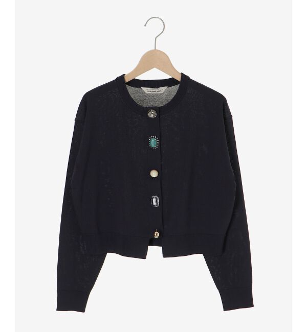  「TORRAZZO DONNAビジューコンパクトカーデ」|カーディガン|