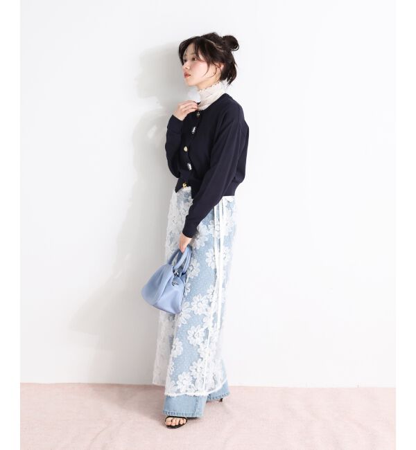  「TORRAZZO DONNAビジューコンパクトカーデ」|カーディガン|