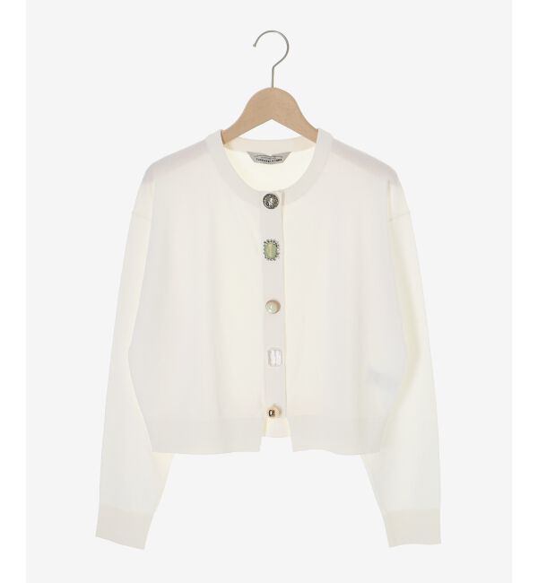  「TORRAZZO DONNAビジューコンパクトカーデ」|カーディガン|