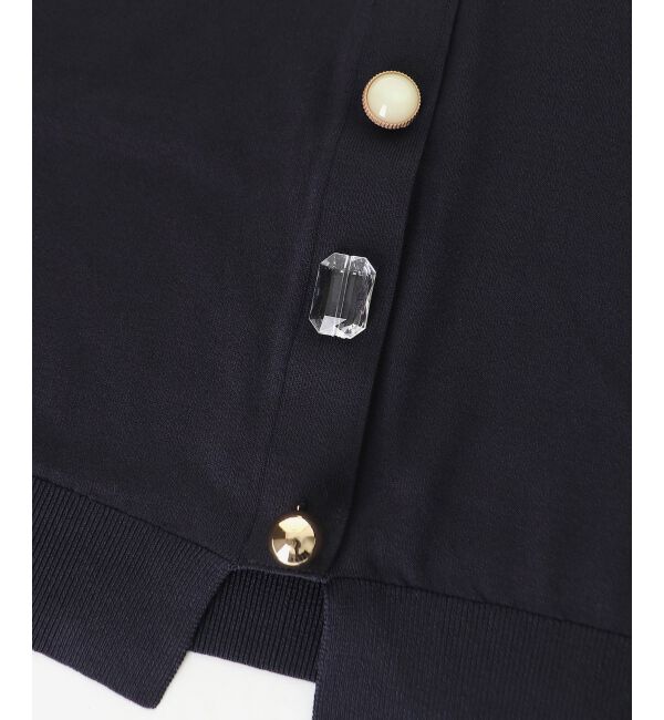  「TORRAZZO DONNAビジューコンパクトカーデ」|カーディガン|