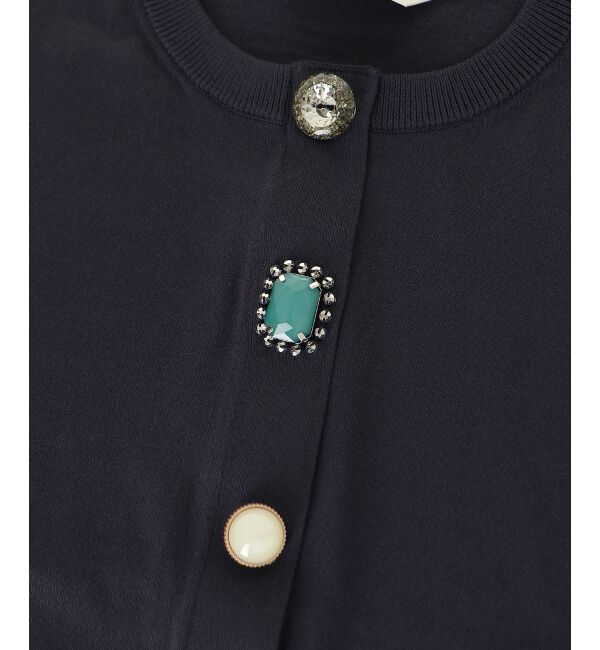  「TORRAZZO DONNAビジューコンパクトカーデ」|カーディガン|