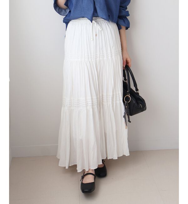  「エアータンブラーランダムプリーツスカート」|スカート|