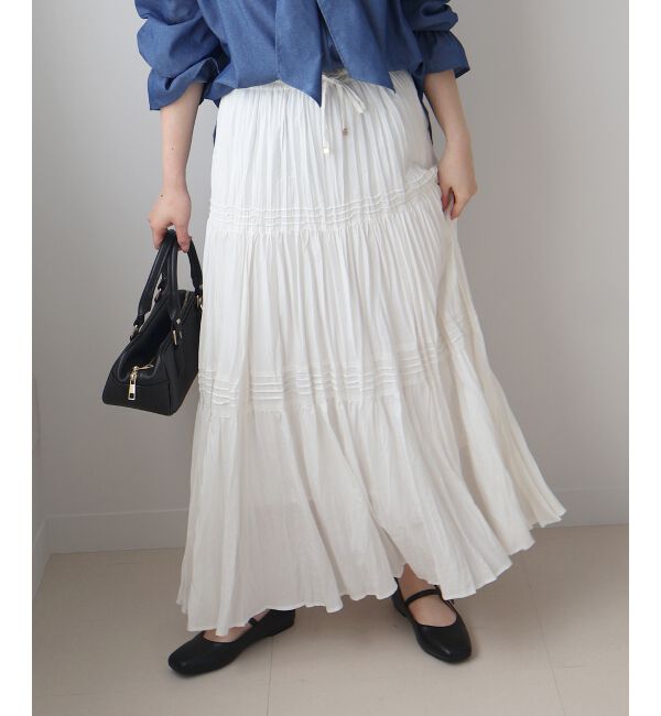  「エアータンブラーランダムプリーツスカート」|スカート|