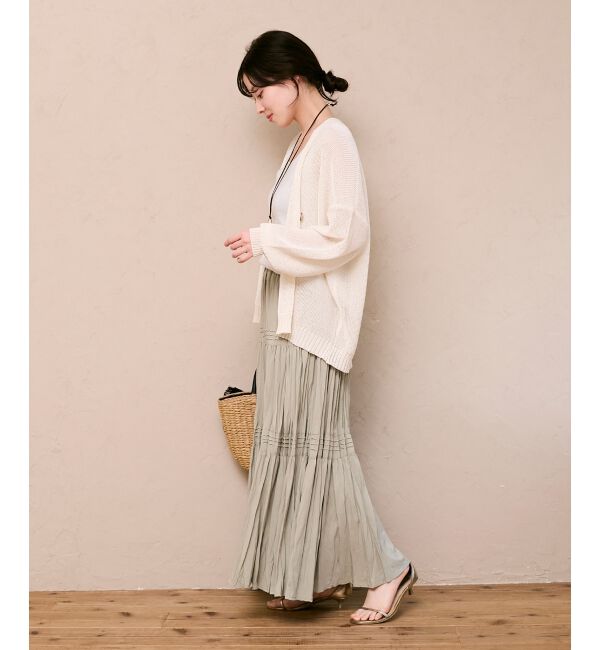  「エアータンブラーランダムプリーツスカート」|スカート|