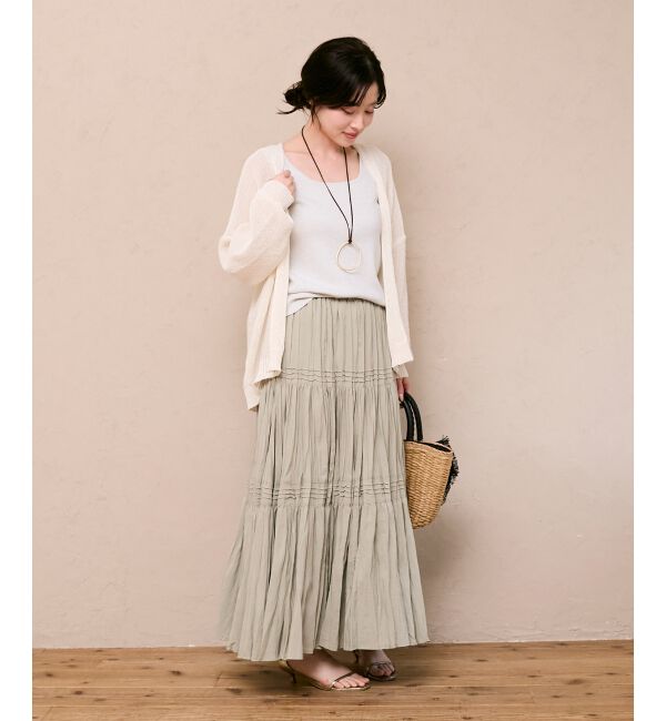  「エアータンブラーランダムプリーツスカート」|スカート|
