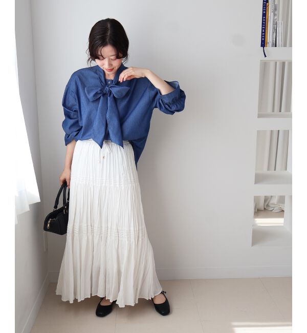  「エアータンブラーランダムプリーツスカート」|スカート|