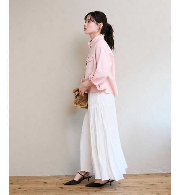  「エアータンブラーランダムプリーツスカート」|スカート|