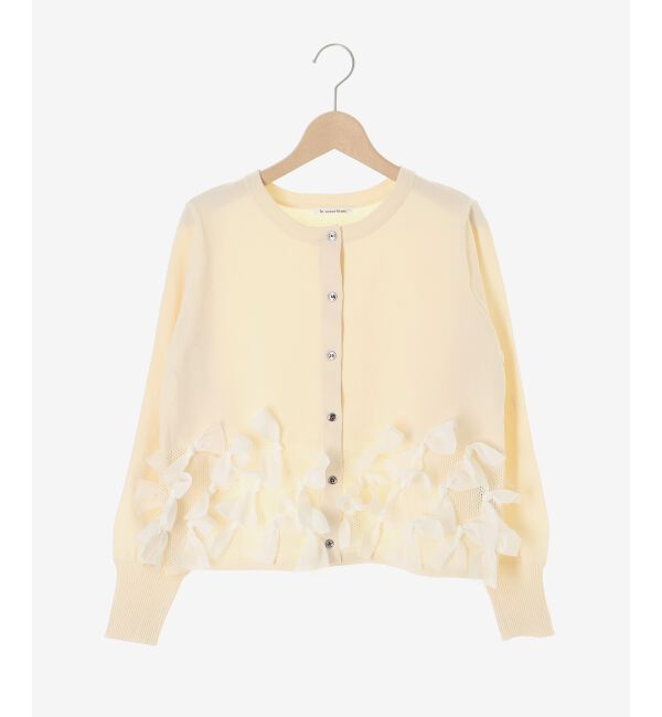  「《WEB限定アイテム》リボンデザインカーディガン」|カーディガン|