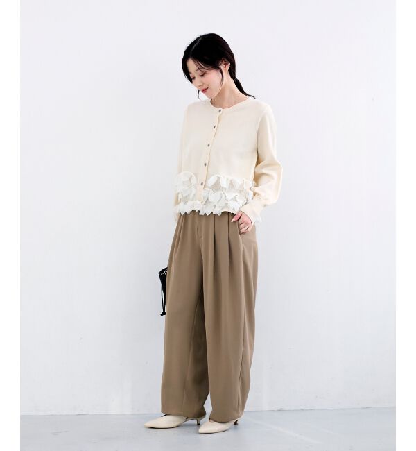  「《WEB限定アイテム》リボンデザインカーディガン」|カーディガン|