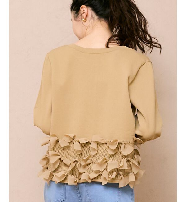  「《WEB限定アイテム》リボンデザインカーディガン」|カーディガン|