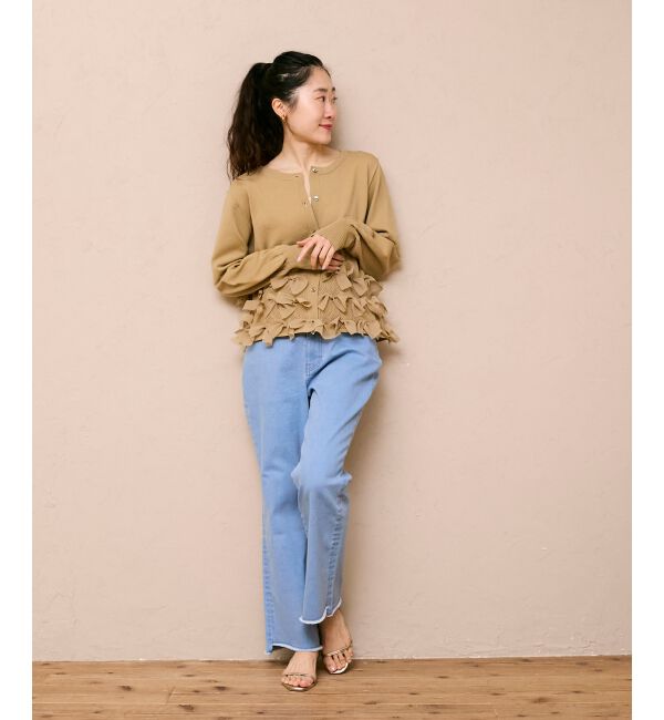  「《WEB限定アイテム》リボンデザインカーディガン」|カーディガン|