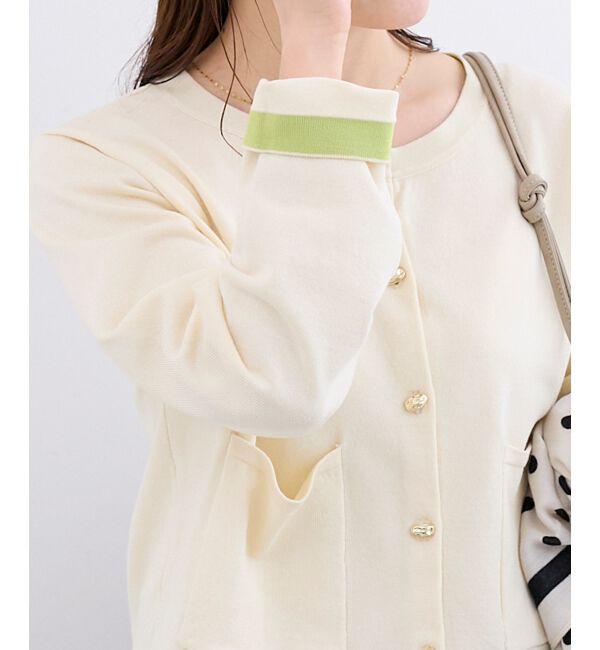  「《WEB限定アイテム》メタルボタンコンパクトカーディガン」|カーディガン|