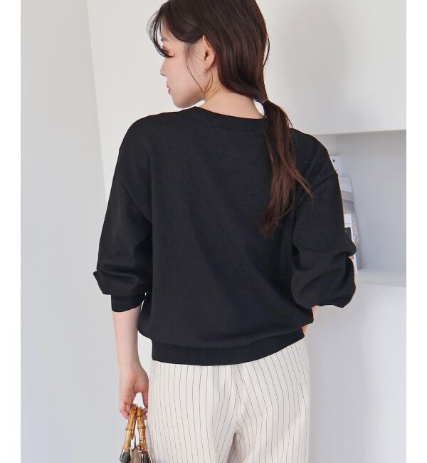  「《WEB限定アイテム》メタルボタンクルーネックカーディガン」|カーディガン|