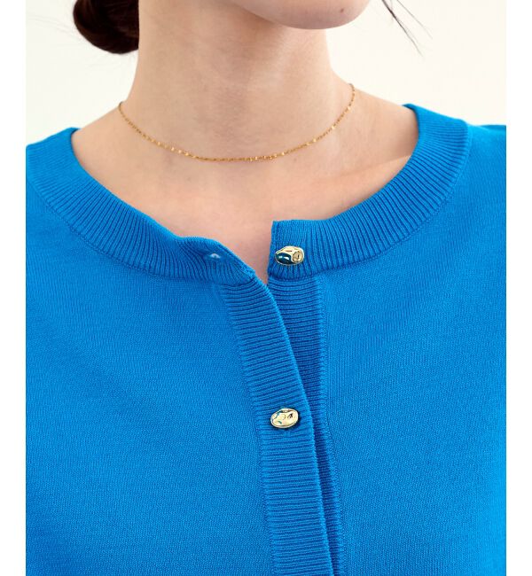  「《WEB限定アイテム》メタルボタンクルーネックカーディガン」|カーディガン|