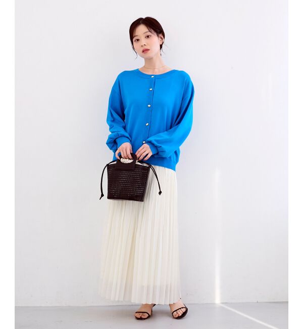  「《WEB限定アイテム》メタルボタンクルーネックカーディガン」|カーディガン|