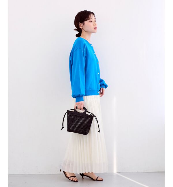  「《WEB限定アイテム》メタルボタンクルーネックカーディガン」|カーディガン|