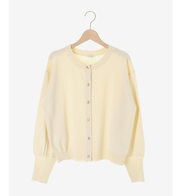  「《WEB限定アイテム》メタルボタンクルーネックカーディガン」|カーディガン|