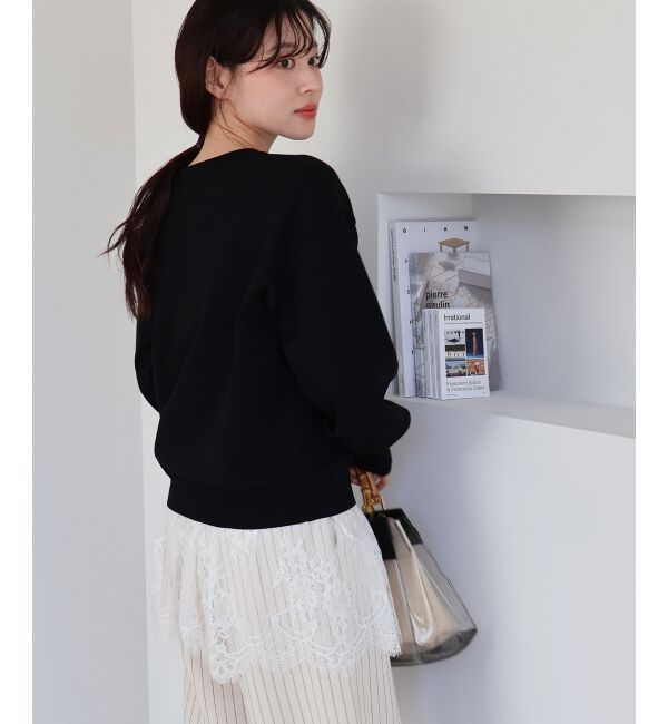  「《WEB限定アイテム》メタルボタンクルーネックカーディガン」|カーディガン|