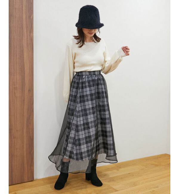 MAJESTICLEGON「クラシカルカラーセットニット」|ニット・セーター|アイボリー