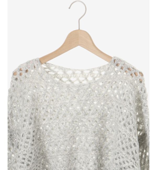 MAJESTICLEGON「スカシ柄ショートニット」|ニット・セーター|