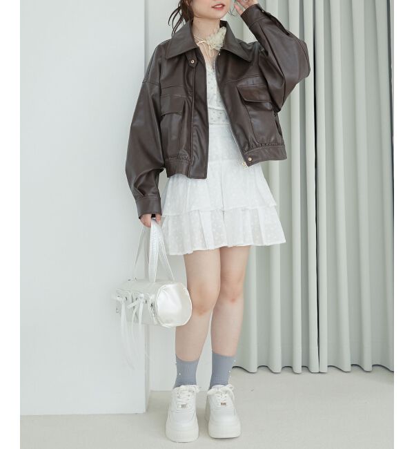 MAJESTICLEGON「シャイニーリボンバッグ」|ハンドバッグ|