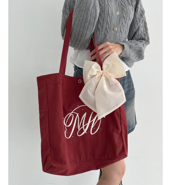 MAJESTICLEGON「リボンモチーフセットロゴトートバッグ」|トートバッグ|