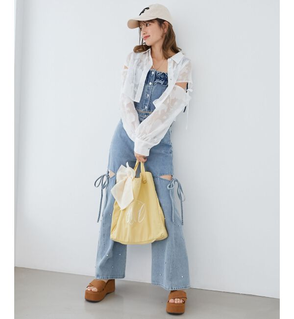 MAJESTICLEGON「リボンモチーフセットロゴトートバッグ」|トートバッグ|