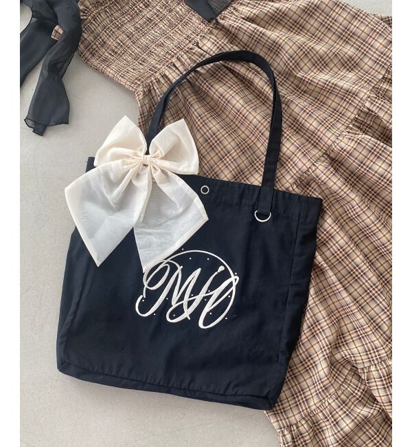 MAJESTICLEGON「リボンモチーフセットロゴトートバッグ」|トートバッグ|