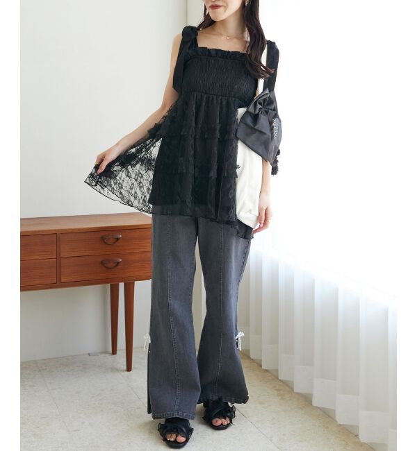 MAJESTICLEGON「リボンモチーフセットロゴトートバッグ」|トートバッグ|