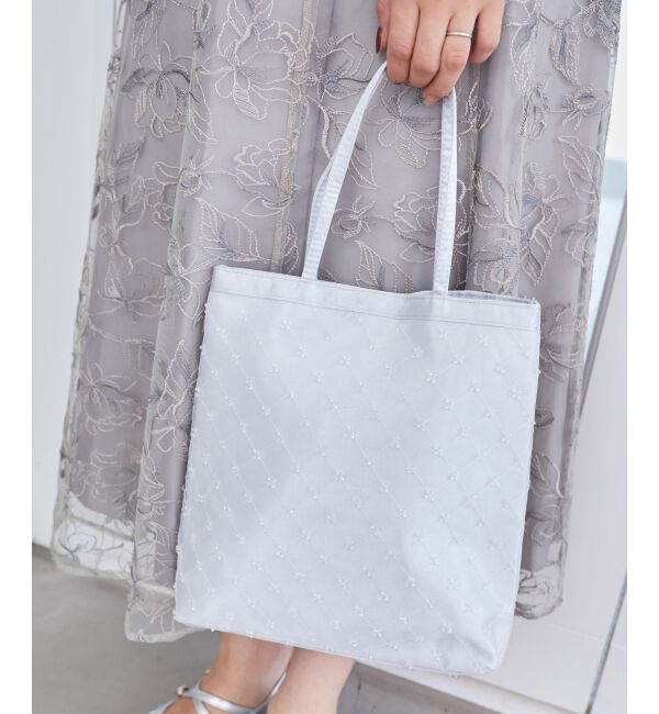  「フラワービーズサブバッグ」|その他|シルバー