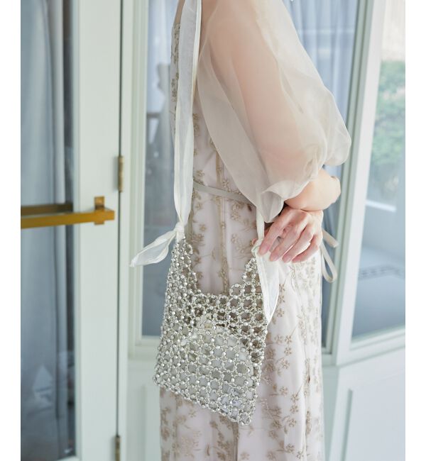 MAJESTICLEGON「リボンハンドルビーズバッグ」|その他|