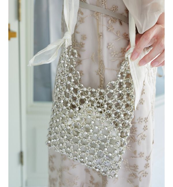 MAJESTICLEGON「リボンハンドルビーズバッグ」|その他|