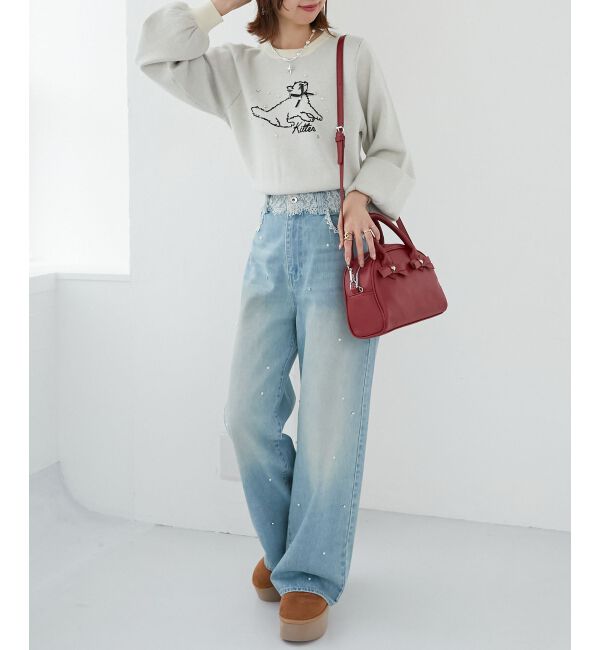 MAJESTICLEGON「ハートリボンミニボストン」|ボストンバッグ|