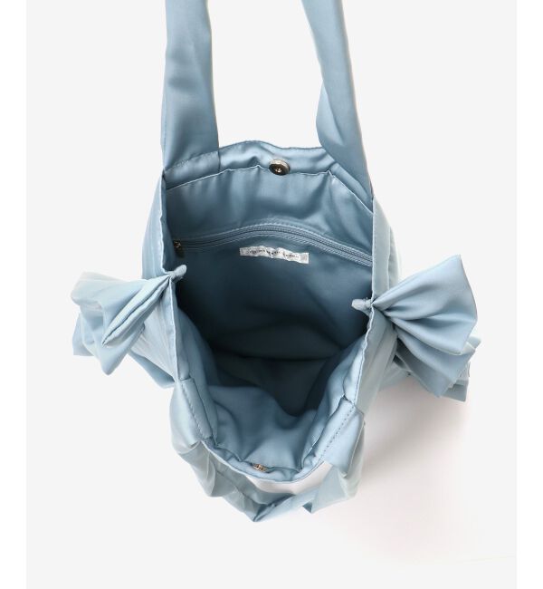 MAJESTICLEGON「サテンフリルロゴトート」|トートバッグ|