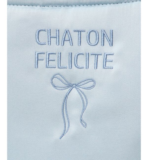 MAJESTICLEGON「サテンフリルロゴトート」|トートバッグ|