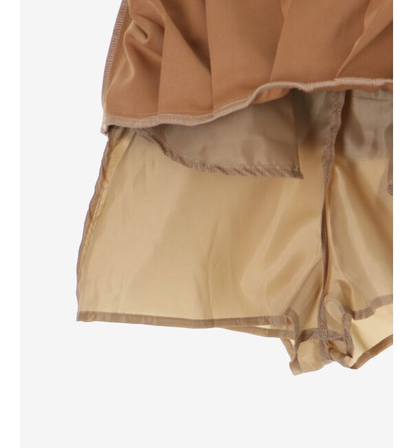 MAJESTICLEGON「フロントレースアッププリーツスカパン」|スカート|