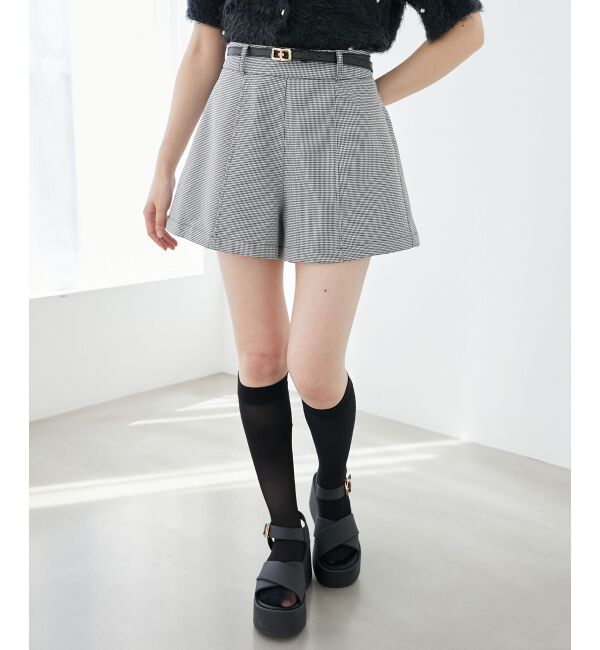 MAJESTICLEGON「ベルト付きショートパンツ」|その他|ブラックベース