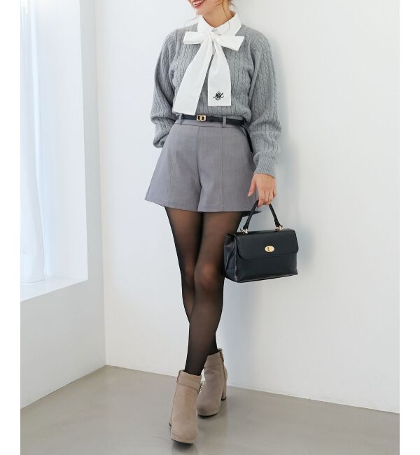 MAJESTICLEGON「ベルト付きショートパンツ」|その他|グレー