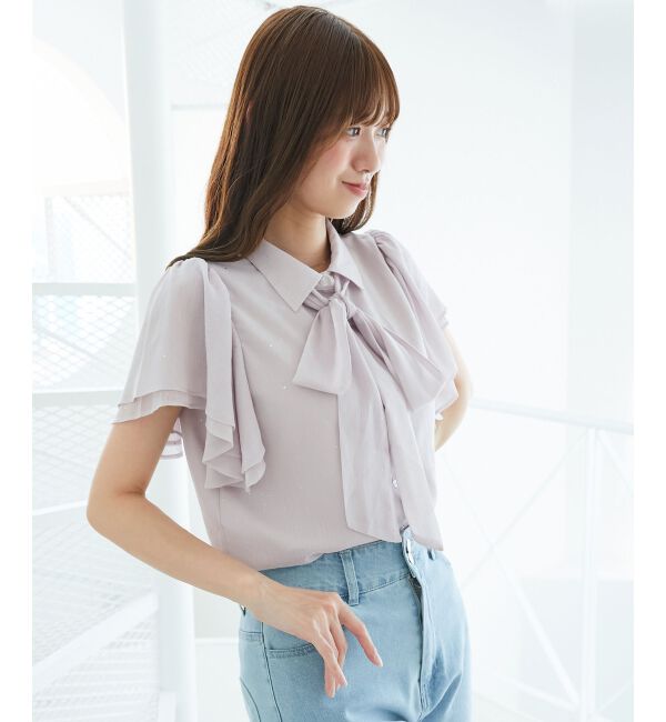  「2wayフリルスリーブブラウス」|シャツ・ブラウス|