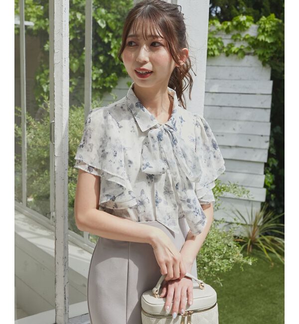  「2wayフリルスリーブブラウス」|シャツ・ブラウス|