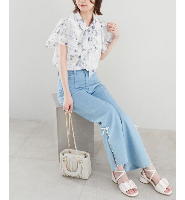  「2wayフリルスリーブブラウス」|シャツ・ブラウス|