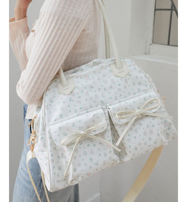  「フラワートラベルボストンバッグ」|ボストンバッグ|